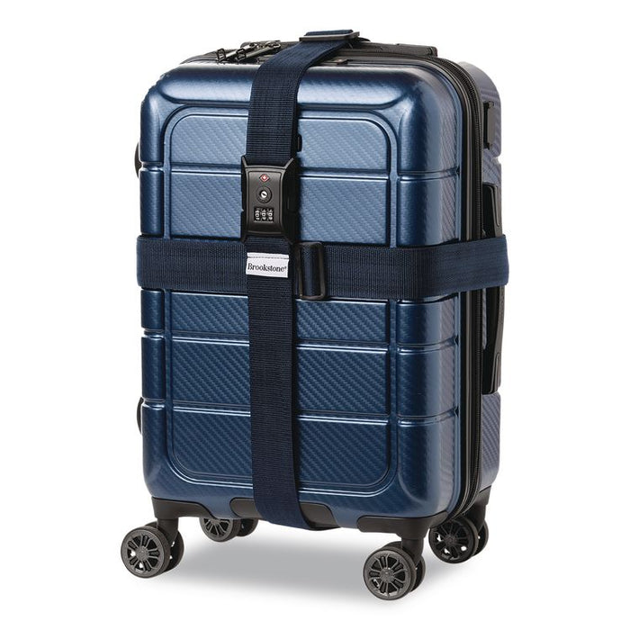 Cross Luggage Strap and TSA Combination Lock, Blue