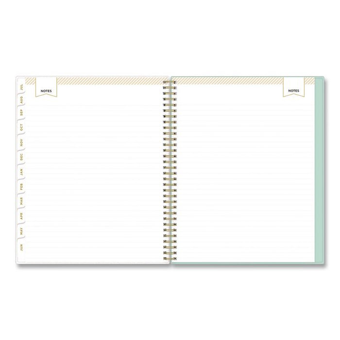 Day Designer Secret Garden Mint Academic Weekly/Monthly Twin-Wire Notes Planner, 11 x 8.5, 12-Month: July 2025 to June 2026
