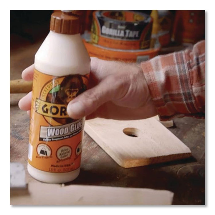 Wood Glue, 18 oz, Dries Light Tan