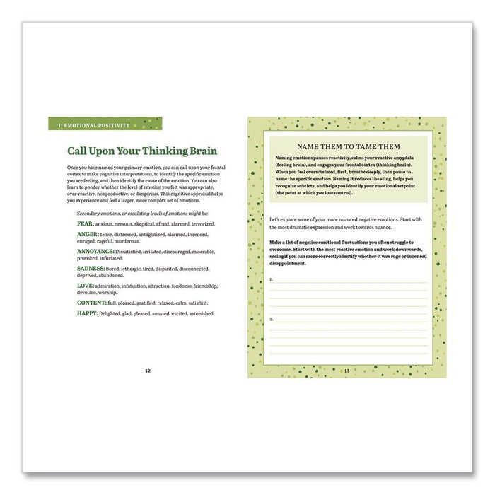 Guided Journal: 3-Minute Positivity - Transform Your Life by Changing Your Thoughts, Blue Cover, (96) 8 x 6 Sheets