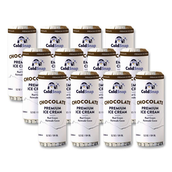 Ice Cream Pod, Chocolate, 5.2 oz Single Serve Pod for ColdSnap Machine, 12/Carton