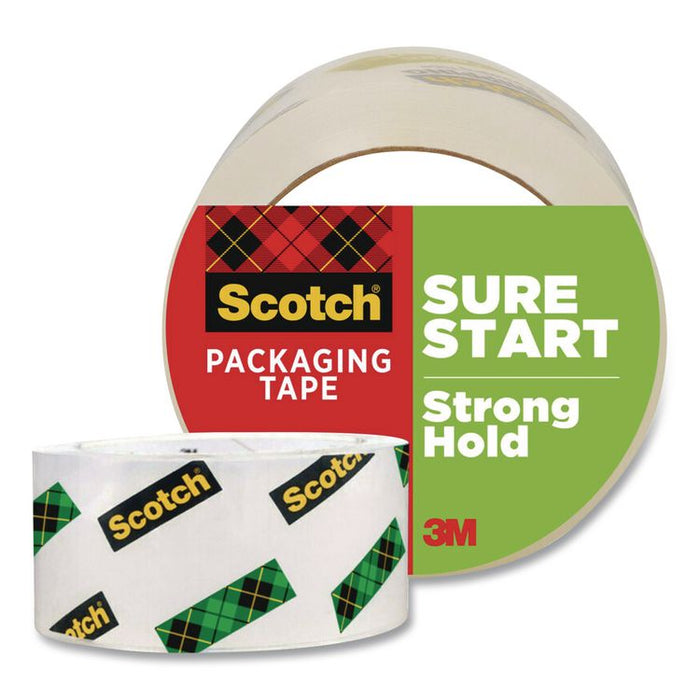 Sure Start Packaging Tape, 3" Core, 1.88" x 54.6 yds, Clear
