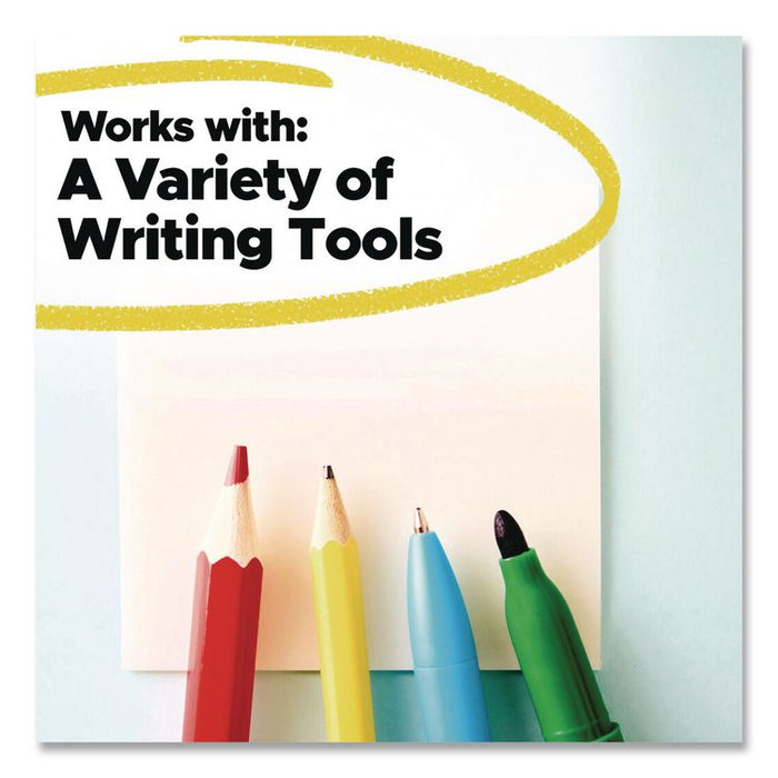 Transparent Notes, 2.88" x 2.88", Assorted Colors, 36 Sheets/Pad, 2 Pads/Pack