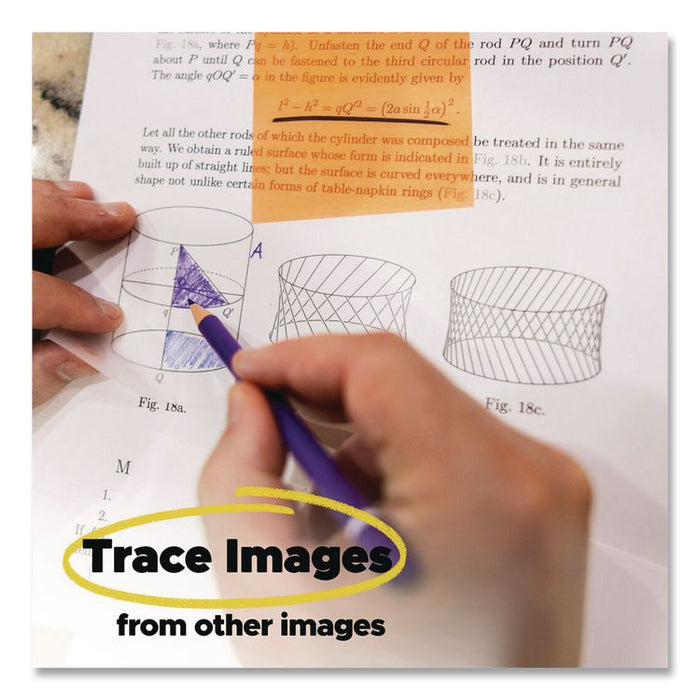Transparent Notes, 2.88" x 2.88", Assorted Pastel Colors, 36 Sheets/Pad, 5 Pads/Pack