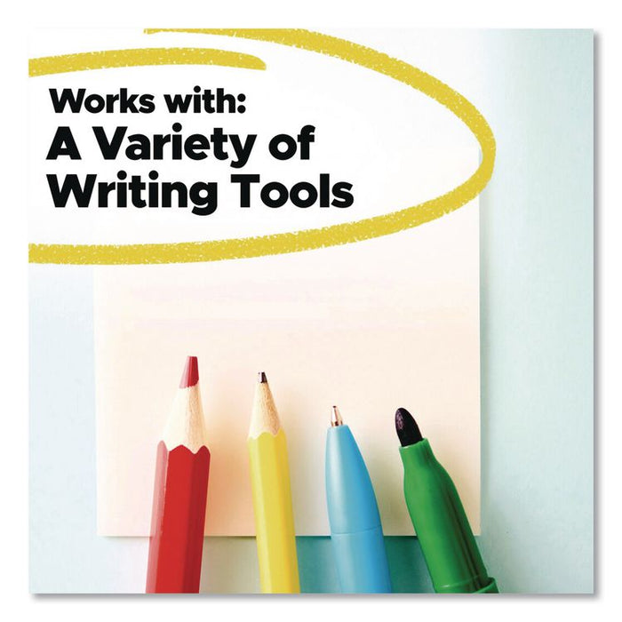 Transparent Notes, 2.88" x 2.88", Assorted Pastel Colors, 36 Sheets/Pad, 5 Pads/Pack