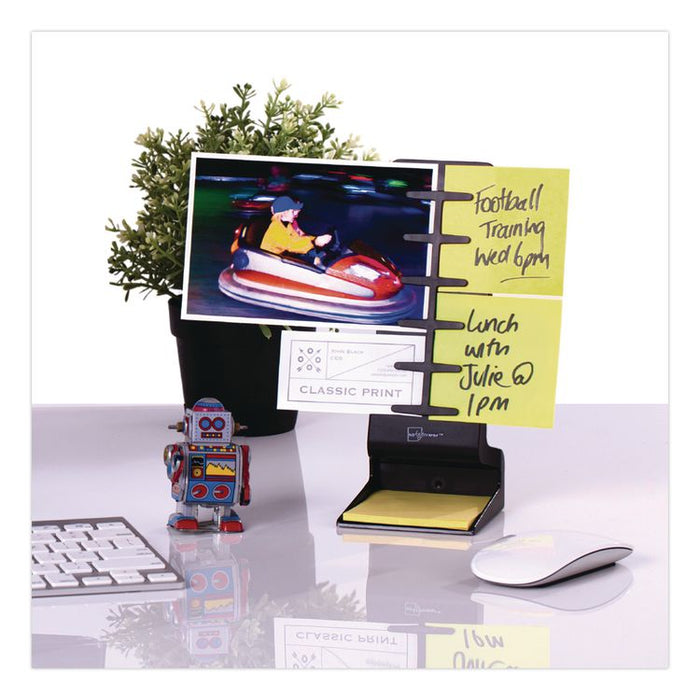 Mini Note Holder, Plastic, Black