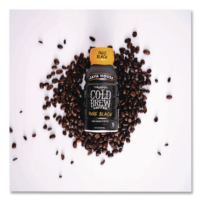 Cold Brew Coffee, Pure Black, 8 oz Bottle, 24/Carton