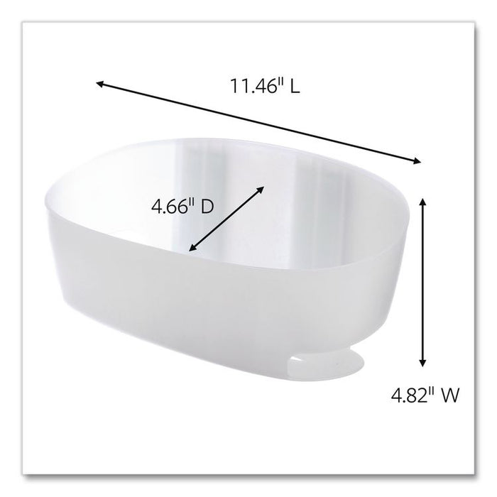Bath Shower Caddy, 11.45 x 4.8 x 4, Clear