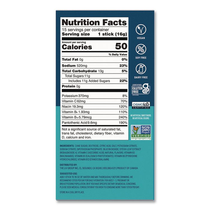 Hydration Multiplier, Passion Fruit, 0.56 oz Stick, 15/Pack