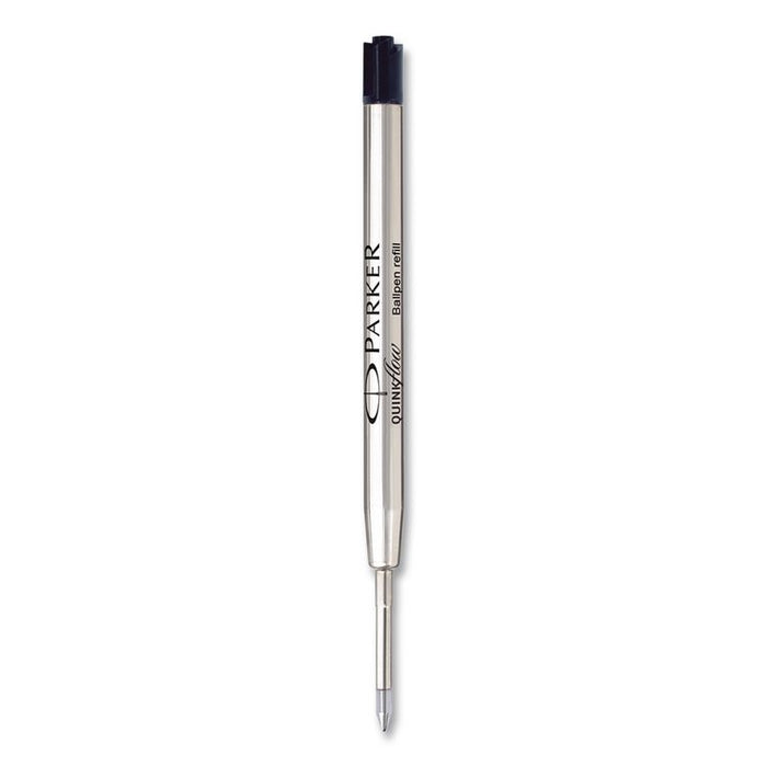 Quinkflow Refill for Parker Ballpoint Pen, Medium Conical Tip, Black Ink, 10/Pack