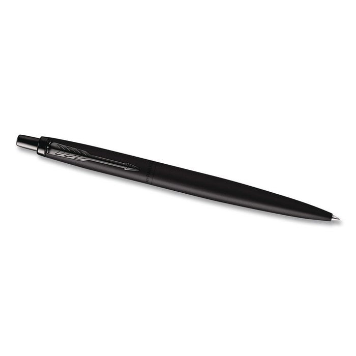Jotter XL Ballpoint Pen, Monochrome Collection, Retractable, Medium, Blue Ink, Matte Black Barrel