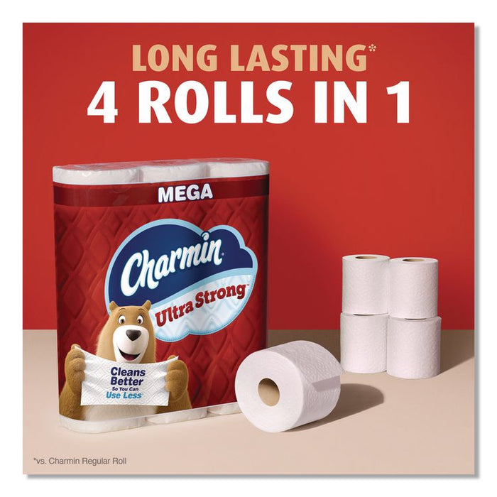Ultra Strong Bathroom Tissue, Septic Safe, 2-Ply, White, 220 Sheets/Roll, 12 Rolls/Pack