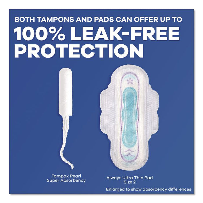 Pearl Tampons, Regular Absorbency, 50/Pack