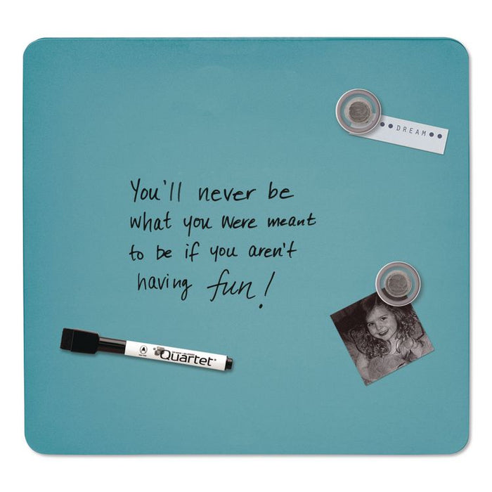 Tin Dry Erase Board, 11.5 x 11.5, Randomly Assorted Color Surface