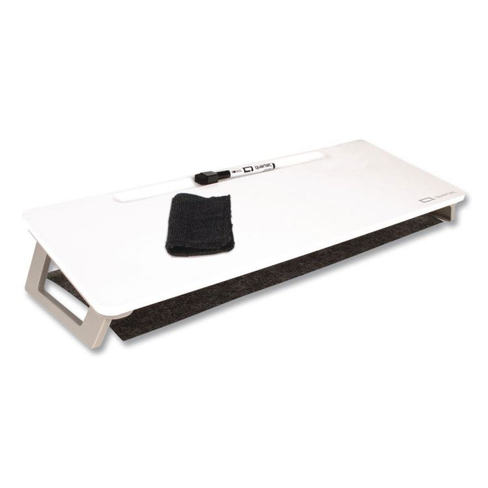 Magnetic Steel Dry Erase Desktop Computer Pad, 21 x 7.75, White Surface