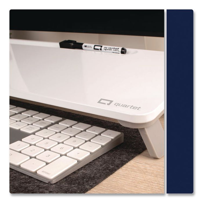 Magnetic Steel Dry Erase Desktop Computer Pad, 21 x 7.75, White Surface