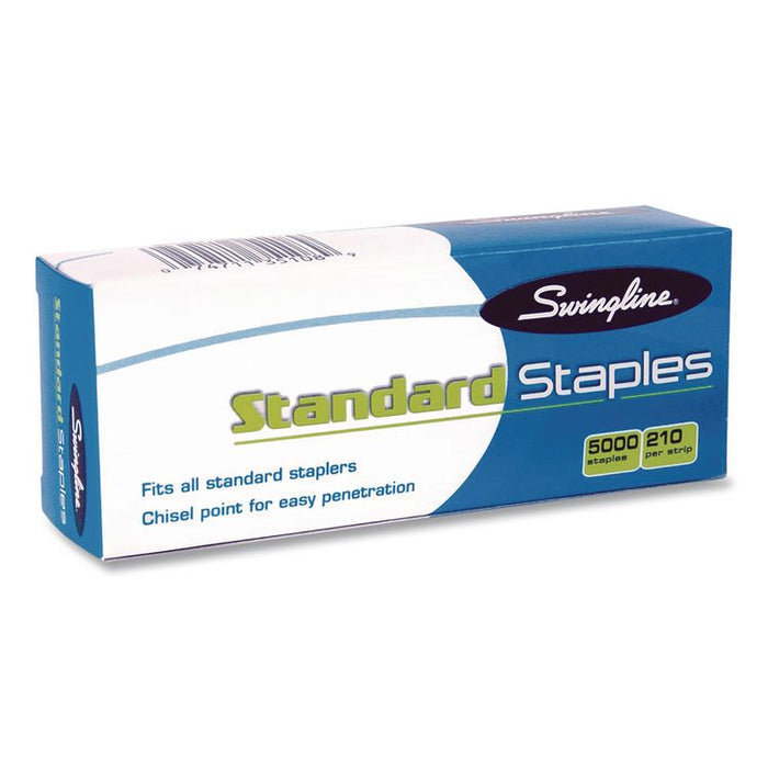 Standard Staples, 0.25" Leg, Steel, 5,000/Box, 100 Boxes/Carton