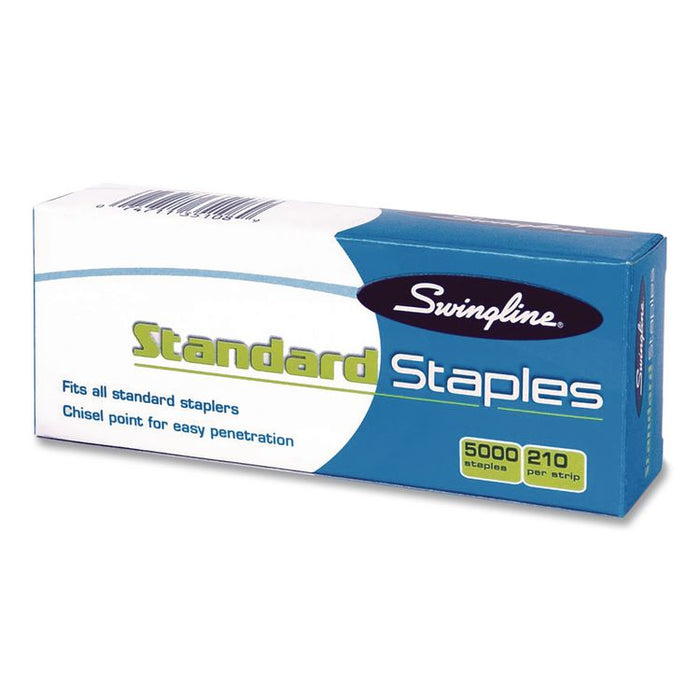 Standard Staples, 0.25" Leg, Steel, 5,000/Box, 100 Boxes/Carton