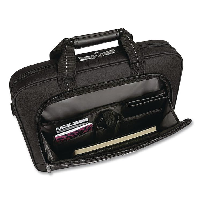 Classic Slim Laptop Briefcase, Fits Devices Up to 16", 16.75 x 3.25 x 12.8, Black