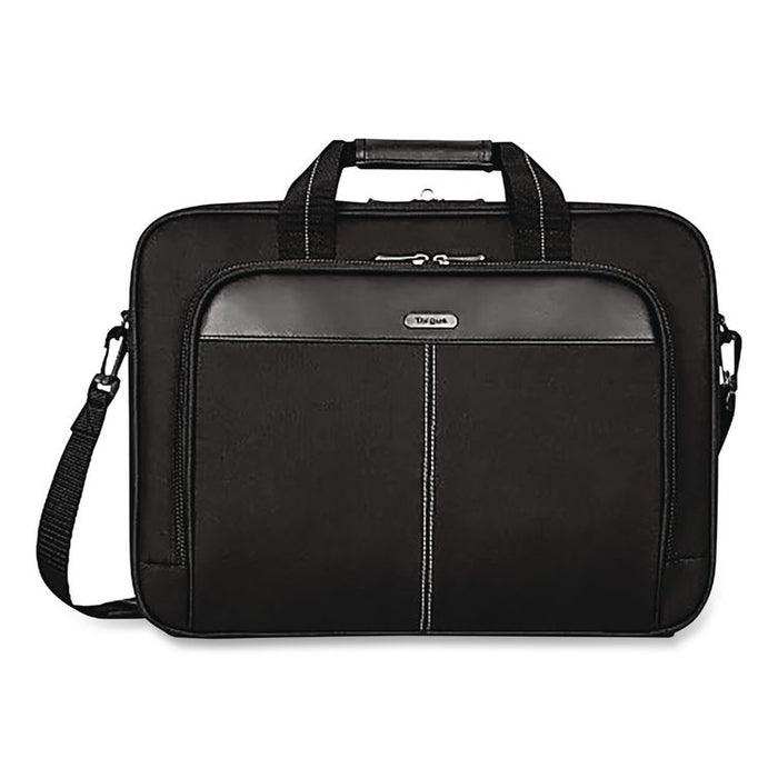 Classic Slim Laptop Briefcase, Fits Devices Up to 16", 16.75 x 3.25 x 12.8, Black