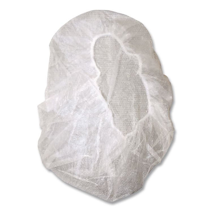BC Series Bouffant Caps, Polypropylene, 21", White, 1,000/Carton