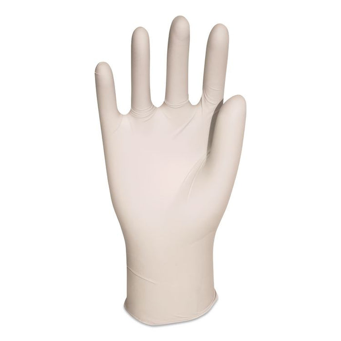 L5101 Series Lightly Powdered Latex Gloves, Large, 4 mil Thick, 9" Long, Cream, 100/Box