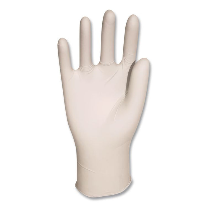 L5201 Series Powder-Free Latex Gloves, Medium, 4 mil Thick, 9" Long, Cream, 100/Box