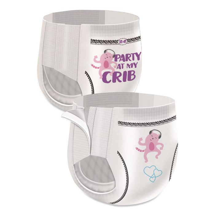 CutiePants Refastenable Training Pants for Girls, Size 3T-4T, 32 lbs to 40 lbs, 92/Carton