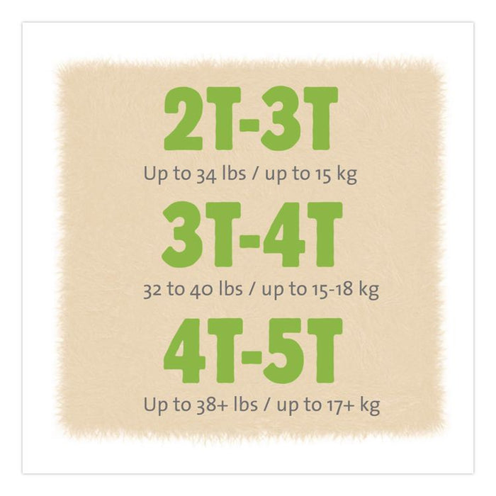 CutiePants Refastenable Training Pants for Boys, Size 4T-5T, 38 lbs to 50 lbs, 76/Carton