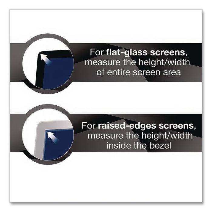Antiglare Frameless Filters for 20" Widescreen Flat Panel Monitor, 16:9 Aspect Ratio, Black
