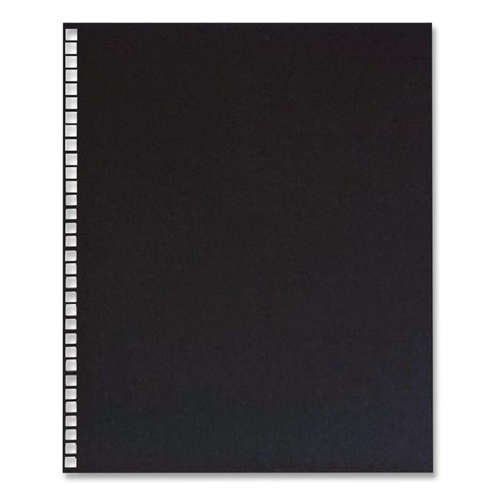 ZipBind Presentation Cover, Plastic, Square Corners, 8.5 x 11, Black/Clear, 10/Pack