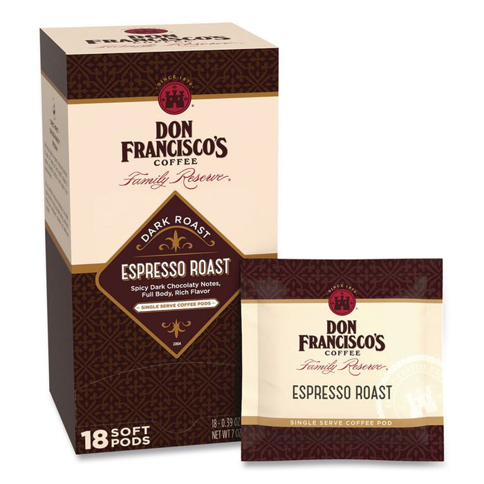 Espresso Roast Soft Pods, 18/Box