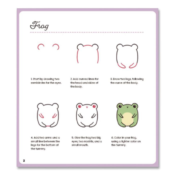 101 Super Cute Things to Draw Book, Written by Lauren Bergstrom, Paperback, All Ages, 112 Pages