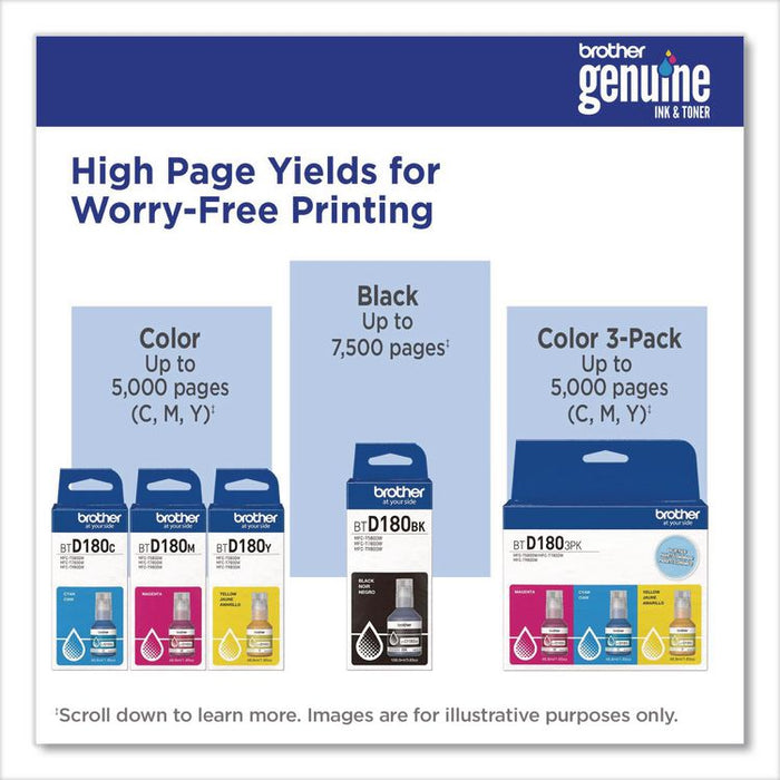 BTD180 INKvestment High-Yield Ink, 5,000 Page-Yield, Yellow