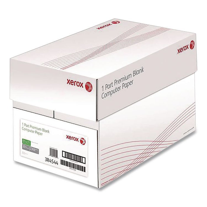 Premium Continuous Print Computer Paper, 1-Part, 92 Bright, 20 lb Bond Weight, 9.5 x 11, 2,300/Carton