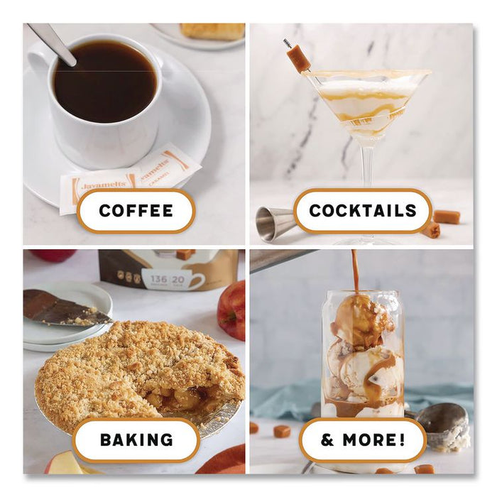 Flavored Sugar, Caramel, 0.08 oz Packet, 1,000/Carton