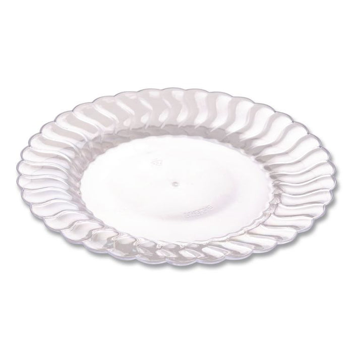 Flairware Flared Dessert Plate, 6" dia, Clear, 180/Carton