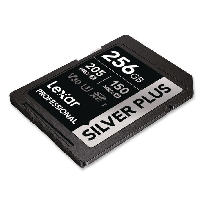 Professional SILVER Series SDXC Memory Card, 205MB/s Read Speeds and 150MB/s Write Speeds, UHS-I V30 U1 Class 10, 256 GB