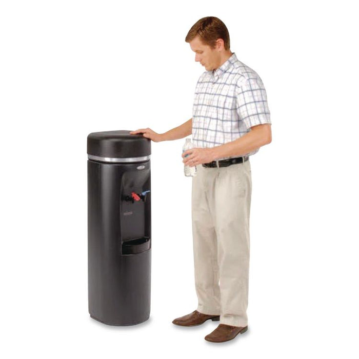 Hot 'N Cold Artesian Stainless Steel Water Dispenser, 5 gal, 12 x 12.5 x 38.08, Stainless Steel/Black