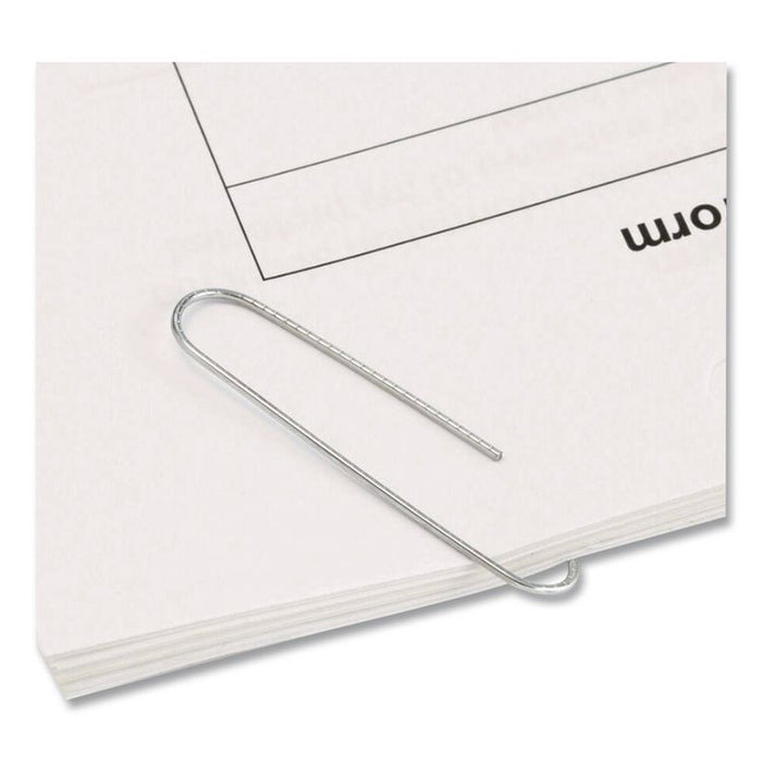 Giant Paper Clips, Jumbo, Smooth, Silver, 100/Box