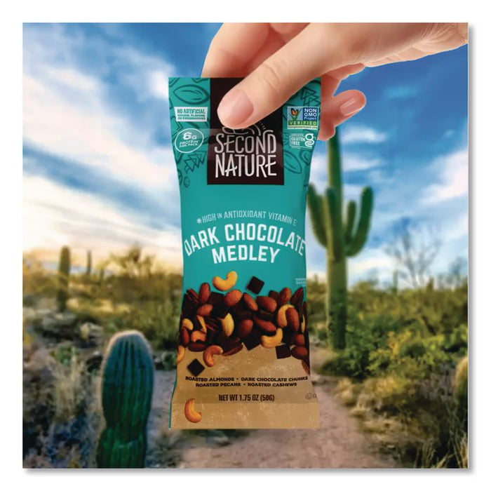 Deluxe Mixed Nut Medley, Dark Chocolate , 1.75 oz Bag, 12/Box