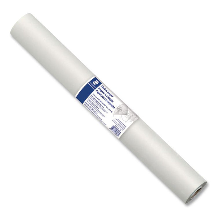 Transparent Sketch Paper Roll, 8 lb Bond Weight, 18" x 50 yd, White