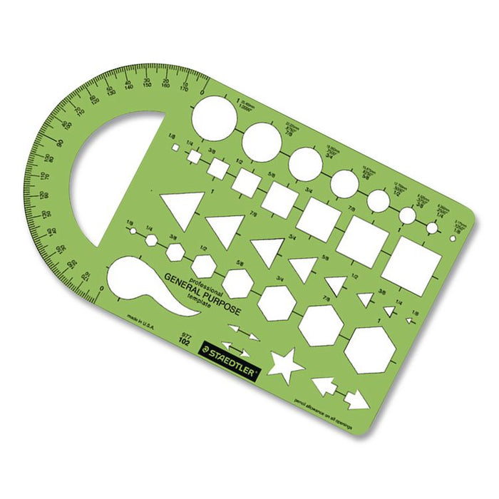 Templates, 40 Geometric Shapes, 5.5 x 9.5, Green