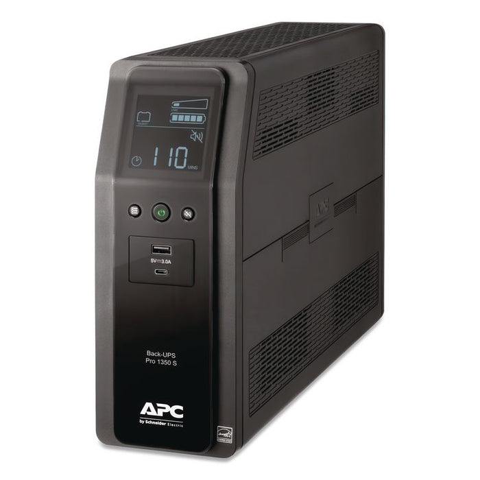 BR1350MS Back-UPS PRO BR Series SineWave Battery Backup System, 10 Outlets, 1,350 VA, 1,080 J