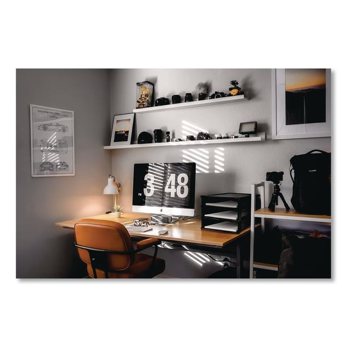 Quick Stack Construction Paper Sorter, 3 Compartments, 11 x 12.4 x 8.7, Black