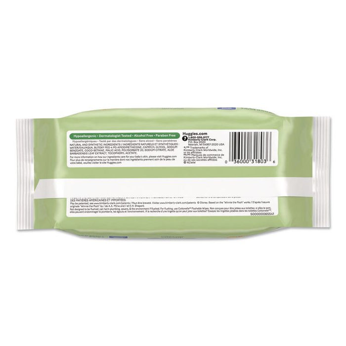 Natural Care Sensitive Baby Wipes, 1-Ply, 3.88 x 6.6, Unscented, White, 56/Pack, 8 Packs/Carton