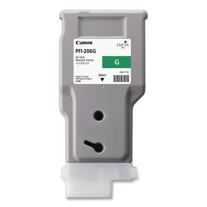 5310B001AA (PFI-206G) Ink, 2,200 Page-Yield, Green