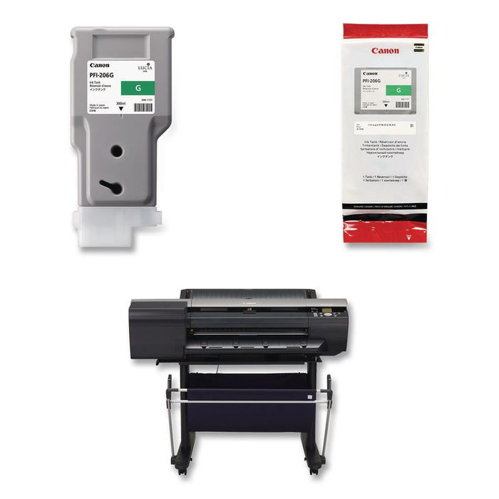 5310B001AA (PFI-206G) Ink, 2,200 Page-Yield, Green