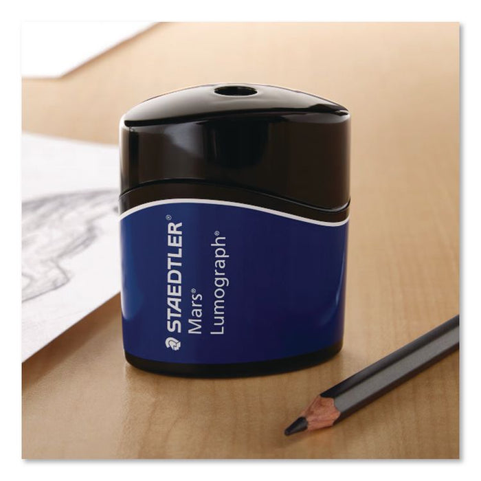 Mars Lumograph Manual Pencil Sharpener, 2.5", Blue