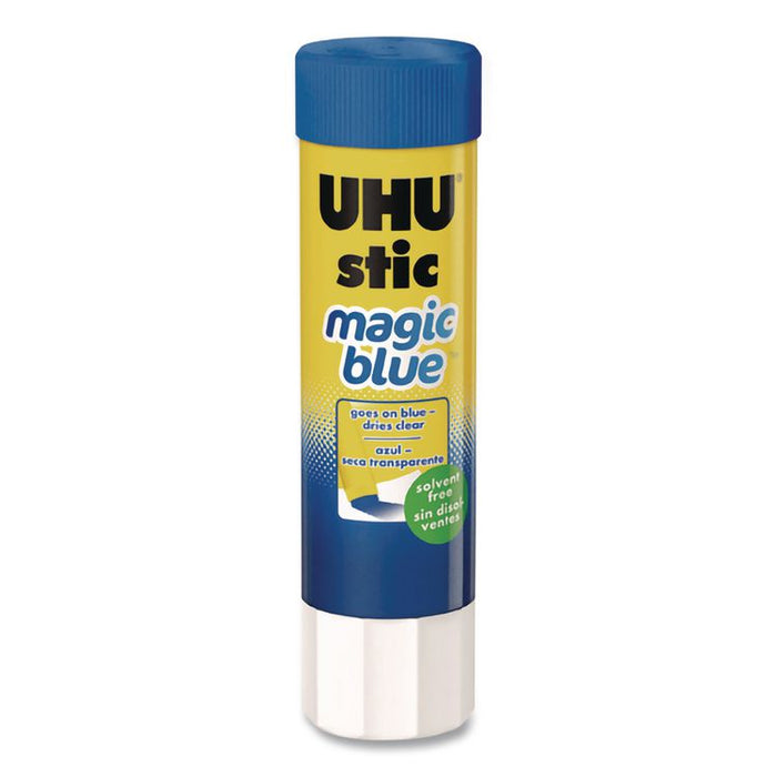 Stic Permanent Glue Stick, 1.41 oz, Applies Blue, Dries Clear